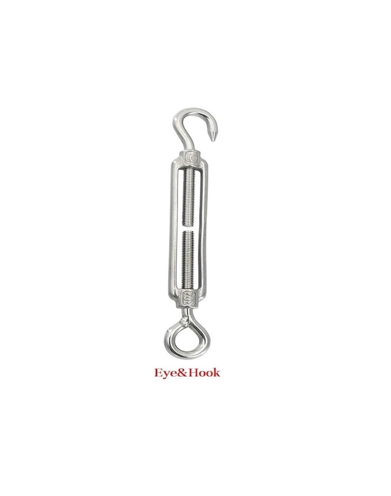 5 Stücke M4 M5 M6 M8 M10 M12 Edelstahl 304 Einstellen Kette Rigging Haken & Auge Spannschloss Drahtseil Spannung gerät Linie Oc Typ Spannschlösser(M12)
