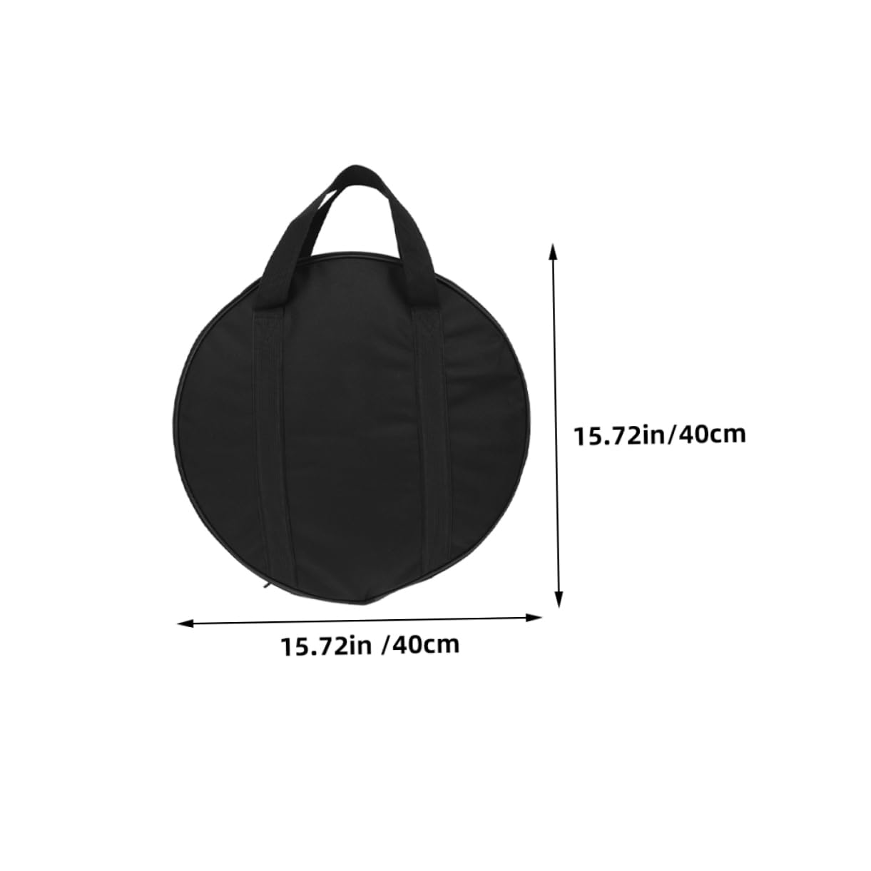 Abaodam 2 Piezas Bolsa para Gong Oxford Negro Asa de Transporte Bolsa de Almacenamiento para Instrumentos para Platillos