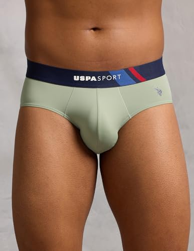 Image of U.S. Polo ASSN. Men's Nylon Micro Fibre Sports High Stretch Underwear Briefs