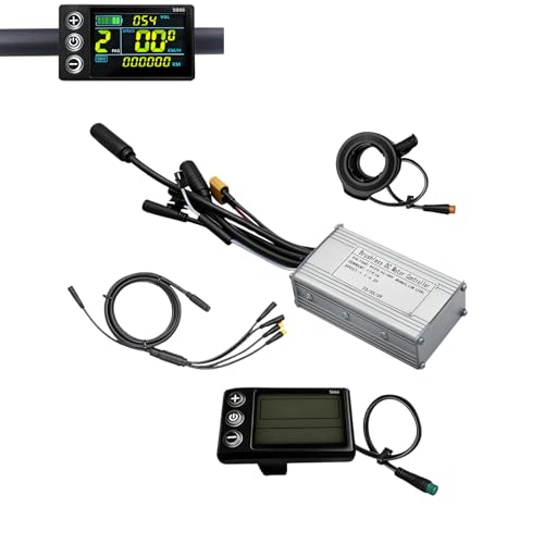 Contrôleur de moteur sans balais pour vélo électrique 350W 17A avec écran S866 130X
