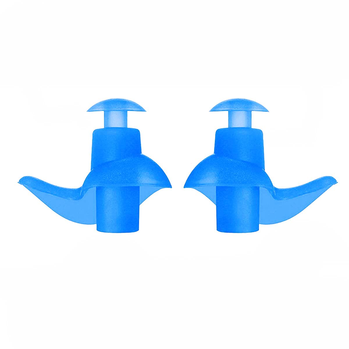 JAMES 1 Pair Hot Waterproof Swimming Professional Silicone Swim Earplugs for Adult Swimmers Children Diving Soft Anti-Noise Ultra Comfy Ear Plug - Prevent Swimmer's Ear -Blue-image-47