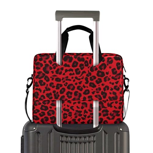 Maletín para portátil ALAZA Red Leopard Print 15.7 pulgadas miniatura 4