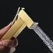 Handheld Bidet Sprayer for Toilet Cold Water Baby Cloth Diaper Sprayer Wall Mounted Brass Toilet Sprayer High Pressure Handheld Sprayer Kit with Angle Valve Baby Cloth Diaper Cleaning,Chrome (Color :