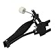Yibuy 23,5x14 cm Schwarzes Trommelpedal und Trommelhammer Ersatzteil Schlägelwinkel Frei Einstellbar