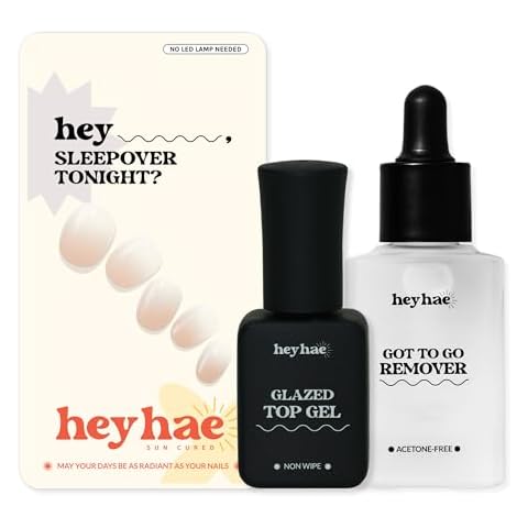 Heyhae Ultimate Bundle Set - Hey, Sleepover Tonight & Glazed Top Gel & Got to Go Remover [3 Pack] Cover