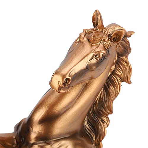 Estátuas de Garanhão Decoração de Escultura de Cavalo para Sala de Estar (cor cobre bs-021)