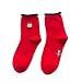 Produktbild YWLINK Winter Frauen Warme Rote Baumwolle Stickerei Socken Damen Weihnachtsgeschenk Mode
