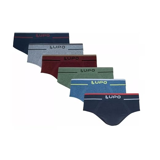 Kit 05 Cueca Slip Texturizada A Ar Lupo Sem Costura Masculino Adulto