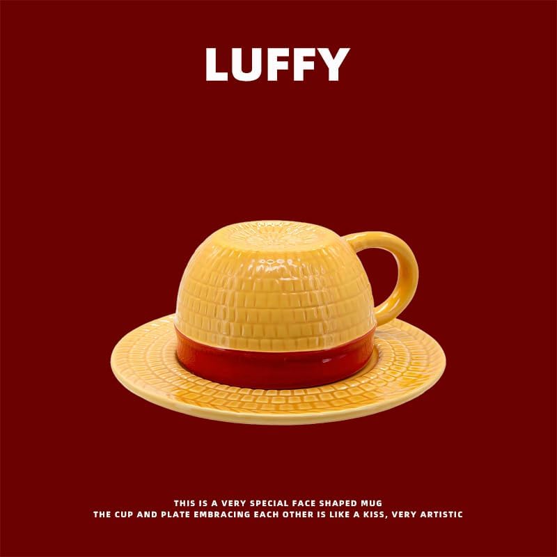 HANHUO ルフィ マグカップ サボ エース チョッパー 帽子同型コップ