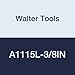 Walter Tools A1115L-3/8IN 3/8" HSS NC Spot Drill, 4.76 mm Length of Cut, 25 mm Extension Length, 170 mm Overall Length