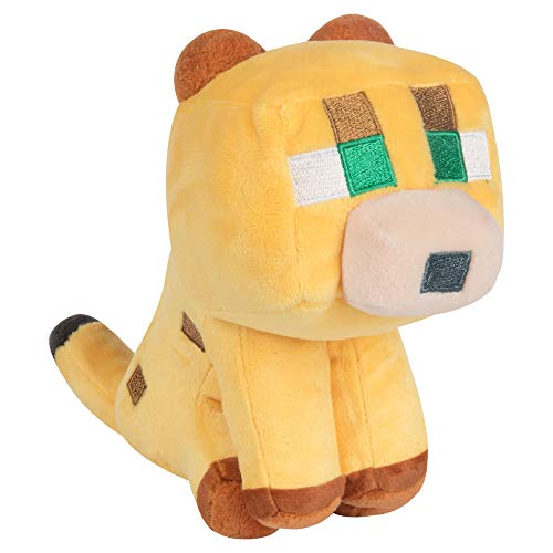 JINX Minecraft Happy Explorer Baby Ocelot Plush Stuffed Toy, Multi-Colored, 5.5