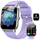 Montre Connectée Homme Femme, 1.85' HD Bluetooth Smartwatch Réponse/Appels, 110+ Modes Sportifs Smart Watch, Cardiofréquencemètre/Podomètre/SpO2/Sommeil, Etanche IP68 Fitness Tracker pour Android iOS.