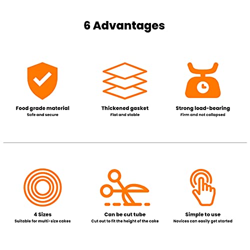 Base per Torta, 4 Tavole per Dolci Supporti per