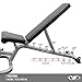 Valor Fitness DD Adjustable Flat, Incline, Decline Bench with Leg Support - 7 Position Back Pad, 4 Position Seat Pad, DD-25 Adjustable Bench with Wheels