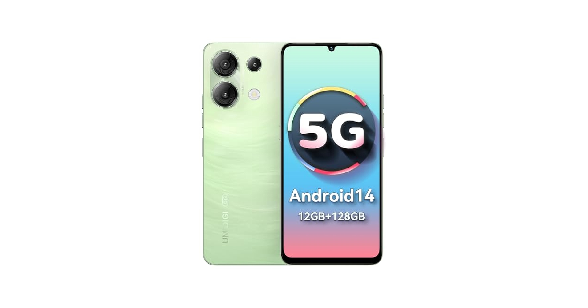 o*3様 UMIDIGI G9 5G 128GB/12GB グリーン UMIDIGI G9 5G 6GB+128GB 6.75'' Android 14 Unlocked 18W Octa