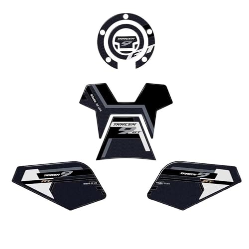 Autocollant Moto Eviter Rayures Reservoir Tracer 9GT Tampon Blanc