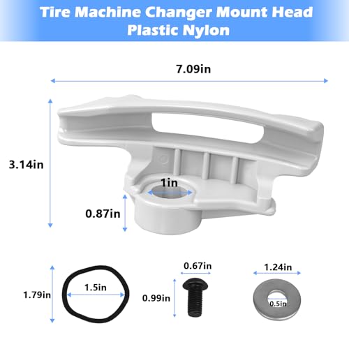 Image of Tire Changer Low Profile Mount Head, TC184432 Demount Head Kit Fit for Coats, 1Pack Tire Machine Changer Mount Head, Tire Changer Duck Head For Low Profile Tires - Larger Channel For Difficult Wheels