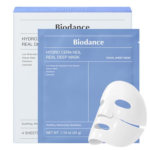 BIODANCE Hydro Cera-nol Real Deep Mask, Overnight Hydrogel Mask, Hydrating Facial Mask For Sensitive...