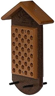 Double Peanut Butter JAR Bird Feeder Made from Poly Lumber Amish Handmade 5" W x 10.5" H Cedar & Brown