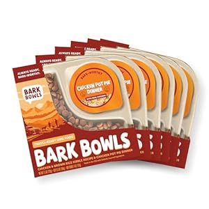 Travel-Ready Dog Food, Chicken Pot Pie Dinner – 7.5 oz Tray (6 Count), Made in The USA with Real Chicken