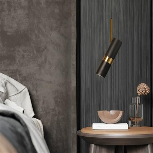 Lámpara de tubo giratoria negra con altura ajustable y decoración de diseño 2