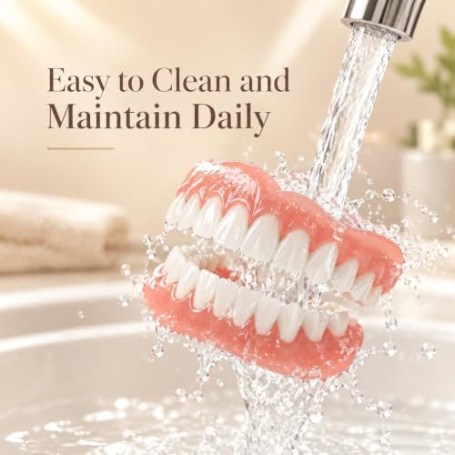 Lightweight Comfortable Teeth Veneers Upper Lower Smile Set, Easy To Wear