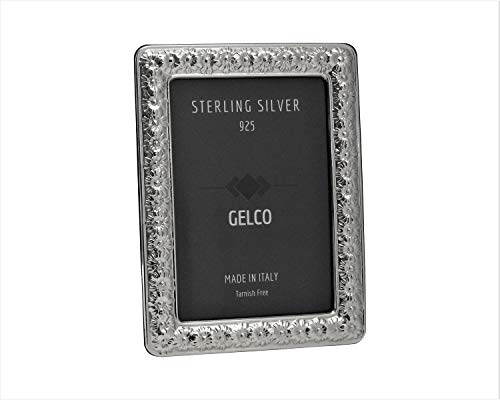 Gelco Italian 925 Sterling Silver Hand Embossed Daisy Picture Frame (13x18)
