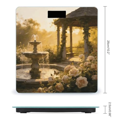 Báscula digital de baño Classical Summer, capacidad 400 lb miniatura 2