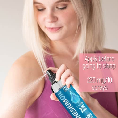 Magnesium Oil Spray - 100% Natural Magnesium Spray – Made With Dead Sea Salt, Stronger Than Magnesium Lotion And Magnesium Cream #TOP1