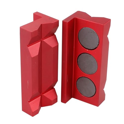 Almohadillas de aluminio con imanes, insertos protectores de 4 pulgadas para prensas y abrazaderas de carpintería, para diseño ranurado de precisión para madera, metal, plástico