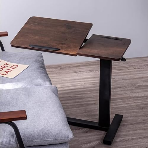 Table d'appoint mobile multifonctionnelle et bureau de lit roulant en C