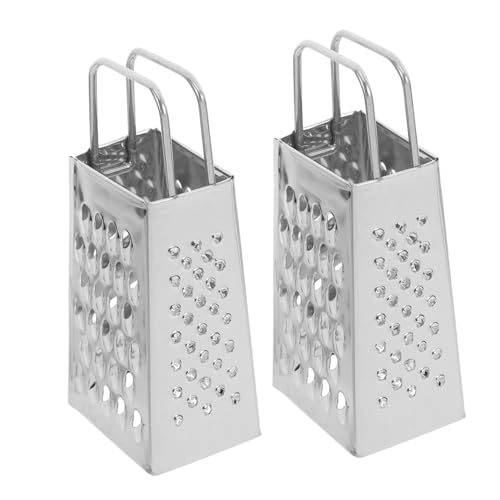 Rallador de queso pequeño de acero inoxidable, 2 unidades miniatura 1