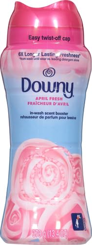Image of Downy April Fresh In-Wash Laundry Scent Booster Beads, laundry scent beads, Long-lasting Freshness, 13.4 Ounce (Pack of 4)