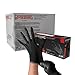 GLOVEWORKS Black Disposable Nitrile Industrial Gloves, 5 Mil, Latex & Powder-Free, Food-Safe, Textured, Medium, Case of 1000