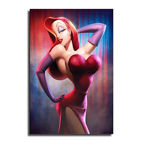 Ixx Jessica Rabbit Brautigan Girl Canvas Art Poster And Wall Art Picture Print Modern Family Bedroom Decor Posters 12X18Inch(30X45Cm) #TOP1
