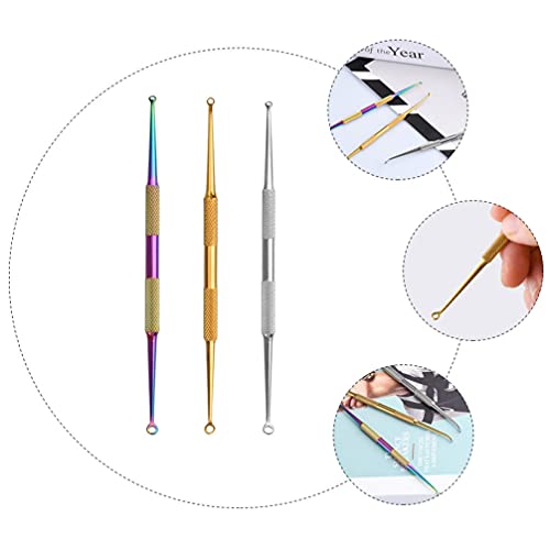Beaupretty 6Pcs Blackhead Removedores Comedão Extractor Ferramentas Kits de Ferramentas Espinha Doub