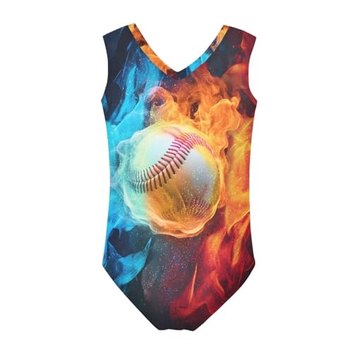 Image of One Piece Swimsuit Girls Kids Bathing Suit V Neck Wide Shoulder Strap Toddler Beach Swimwear for 3-14 Years