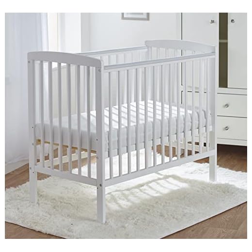 Essential Compact Cot White 27 Kinder Valley Sydney Baby Compact Cot White with Mattress Included, 3 Adjustable Height Positions & Water Resistant Cover | Space Saver Cot