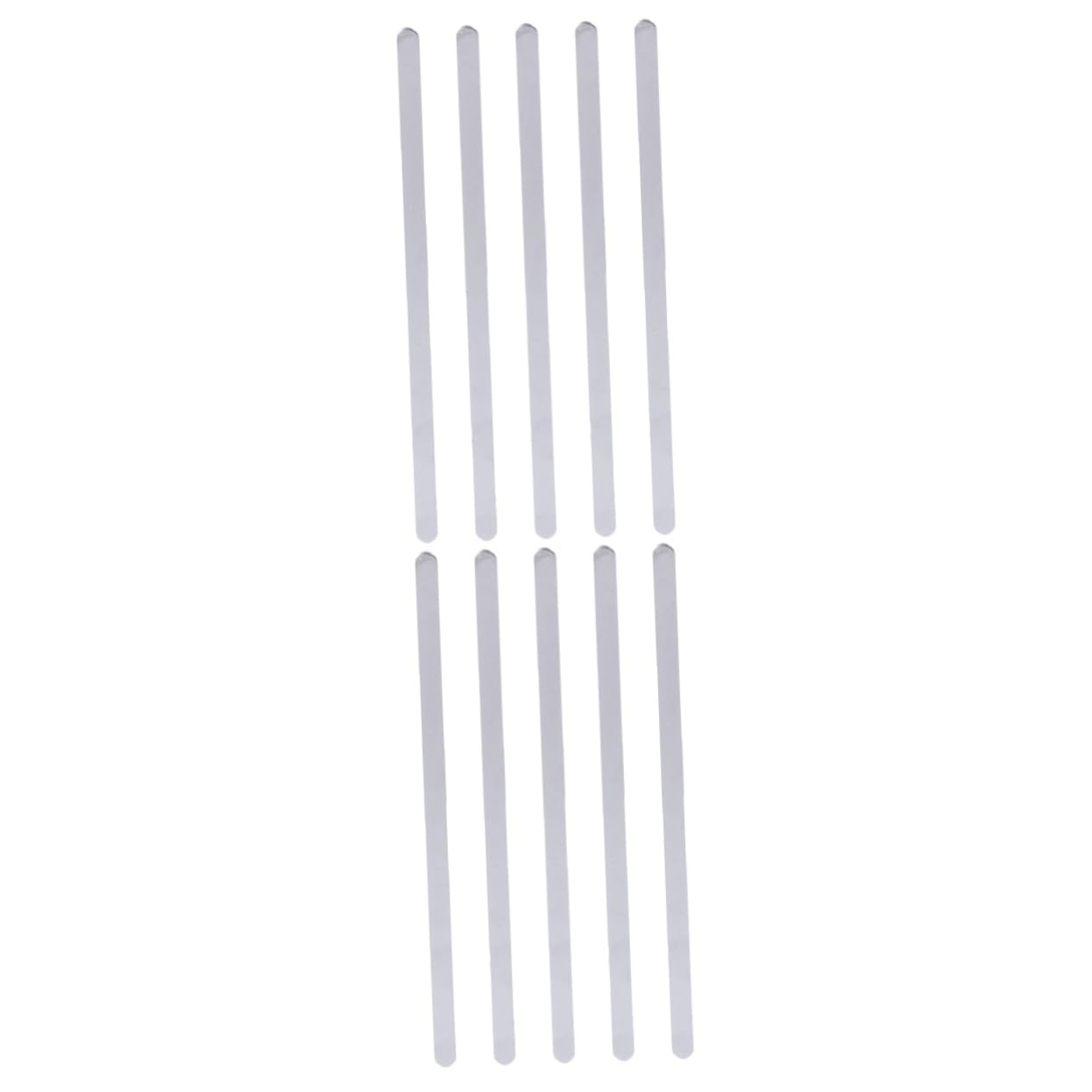 SEWACC 2sets 5pcs Stainless Steel Bracelet Strip DIY C Shaped Open Bracelet Making Accessories Fine Polished Jewelry Materials for Projects 5pcs*2