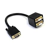  Cable Adaptador Duplicador VGA 1 HDB15 Macho A 2 HDB15 Hembra Doble Monitor