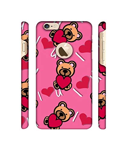 Image of Amazon Brand - Solimo Designer Heart Holding Bear 3D Printed Hard Back Case Mobile Cover for Apple iPhone 6 / 6S (Logo Cut)