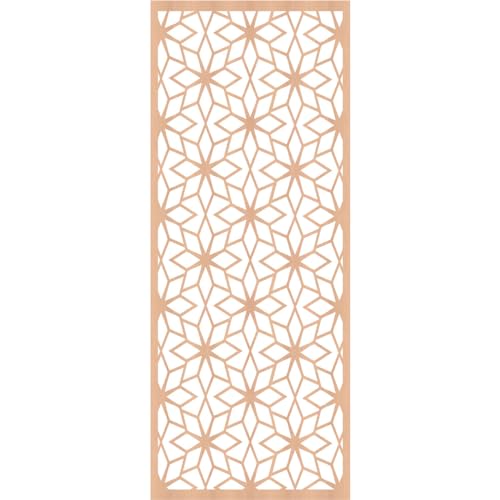 Image of 21 3 /8 inchW x 54 3 /8 inchH x 3 /8 inchT Lake Decorative Fretwork Wood Wall Panels, Alder