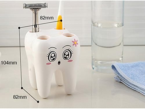 Miniatura 3 de Lindo Dibujos Animados 4 Agujero Cepillo De Dientes Soporte Soporte Estante Baño Dientes Para Niños