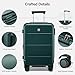Hanke Expandable 26 Inch Luggage with Spinner Wheels, Hardside Large Suitcase, All-PC Hard Shell Travel Luggage, TSA Lock, Lightweight Durable Checked-Medium (Blackish Green, 93L)