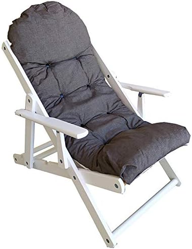 Liberoshopping Folding Wooden Relax Chair with Padded Cushion 100cm 3 Positions