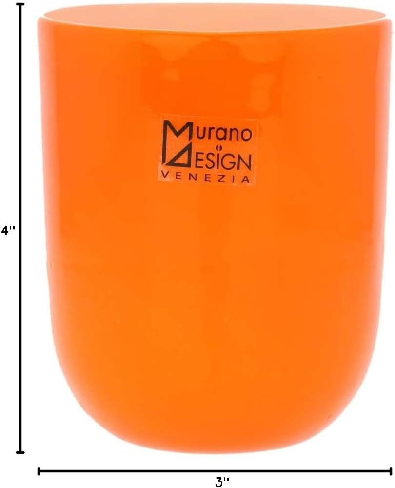 Glass Of Venice Murano Glass Luminoso Tumbler - Orange
