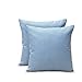 South Area Fundas Cojines Juego 2 Piezas Sofá 45 x 45 Exterior Decorativos Tacto Saco para Silla Sillon Salon Jardin (Azul Celeste)