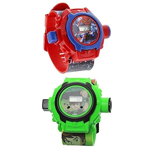 ADNOCK Digital 24 Images Automatic Projector Spiderman & Ben 10 Red and Green Watch for Kids, Boys and Girls Watch Combo (B0BQCCCZNT) Amazon Price History, Amazon Price Tracker
