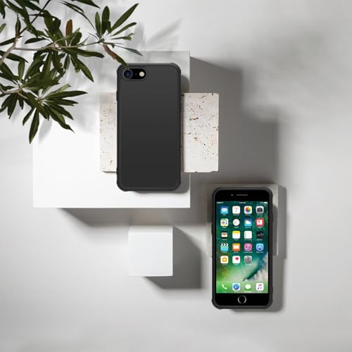 Image of iPhone se3 /se2 8 /7 Case,Translucent Matte(All Black)