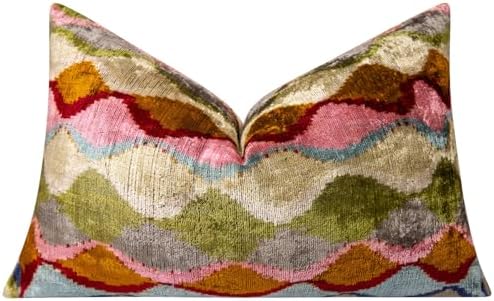CANVELLO Handmade Velvet Throw Pillow – 16x24 Inch – Soft & Luxur...